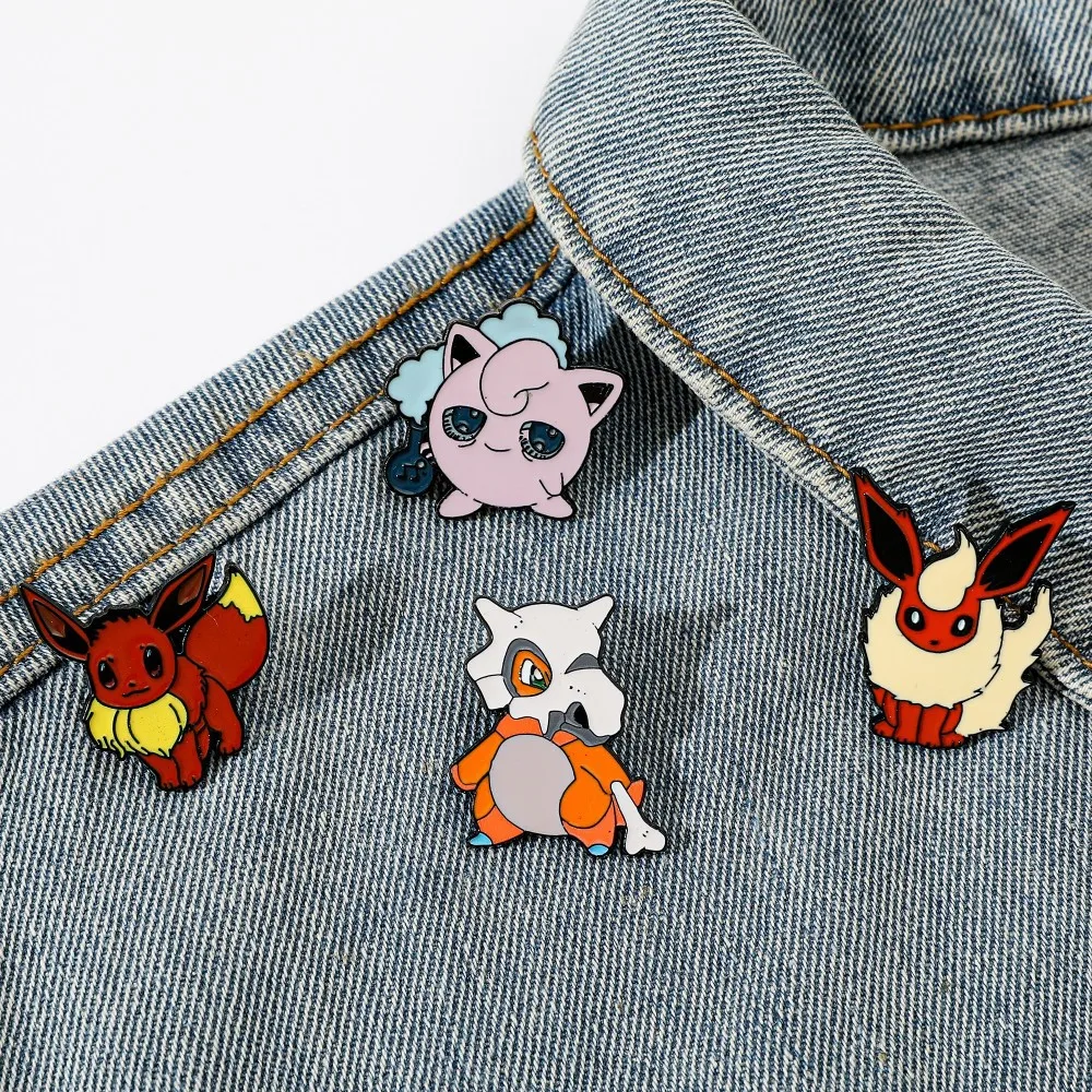 4 個のキャラクター漫画ブローチ Flareon Jiggl - Lapel Pin Enamel のレビューと価格