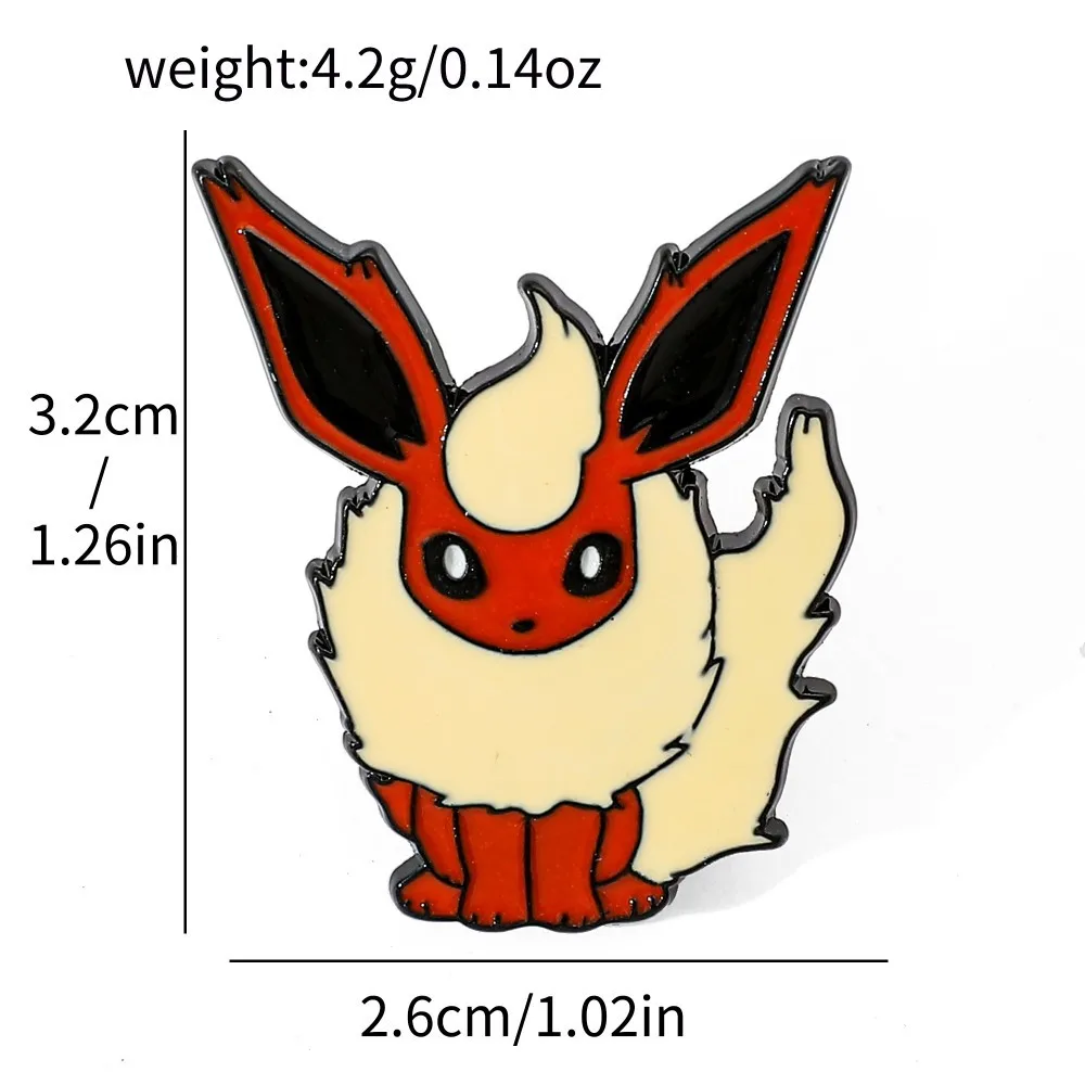 4 個のキャラクター漫画ブローチ Flareon Jiggl - Lapel Pin Enamel のレビューと価格