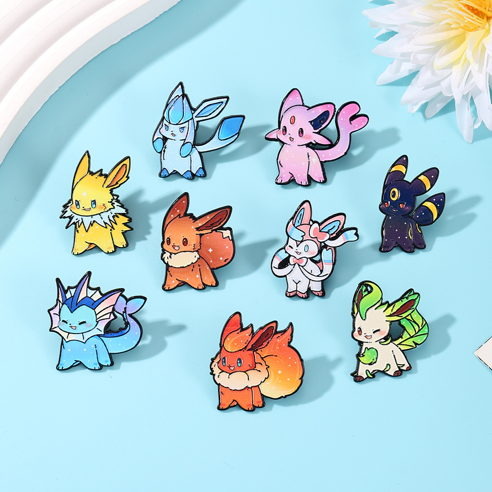 9 個ポケモンイーブイフレアオンエナメルピンかわいいギャラク - Lapel Pin Enamel のレビューと価格