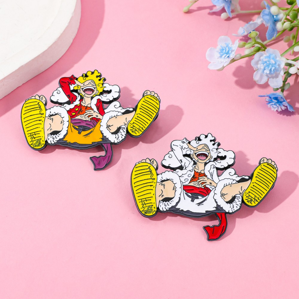 2 個アニメ派生品ブローチ絶妙なハンサムルフィエナメルピン金 - Lapel Pin Enamel のレビューと価格