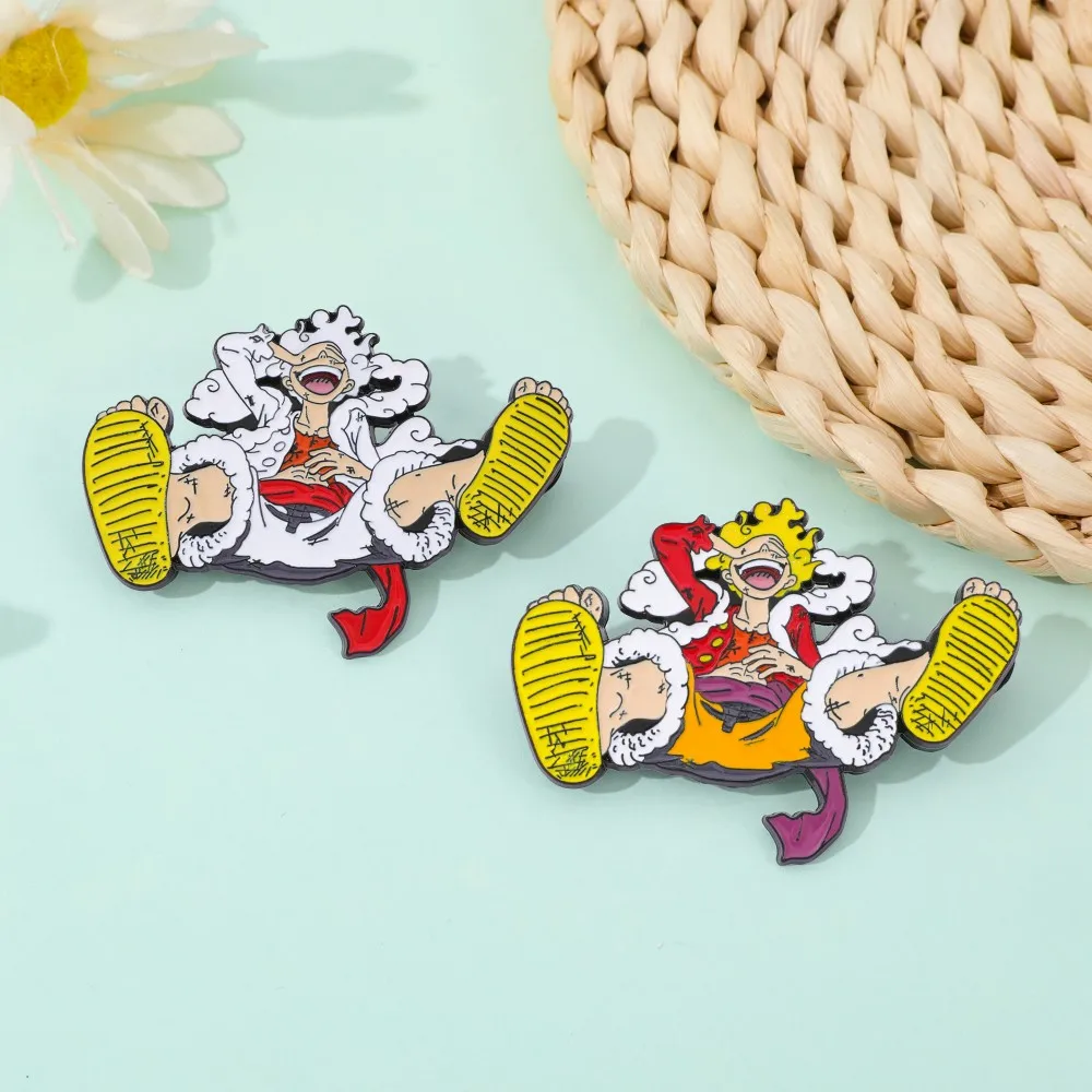 2 個アニメ派生品ブローチ絶妙なハンサムルフィエナメルピン金 - Lapel Pin Enamel のレビューと価格