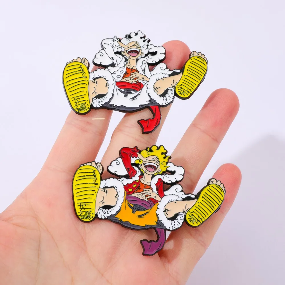 2 個アニメ派生品ブローチ絶妙なハンサムルフィエナメルピン金 - Lapel Pin Enamel のレビューと価格