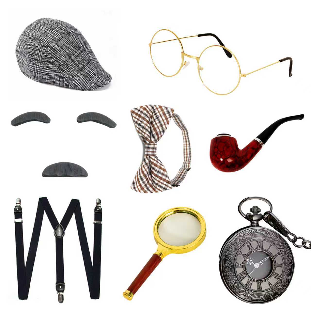ハロウィンフェスティバル老人コスチュームアクセサリーおじいち - Men'S Accessories Glasses のレビューと価格