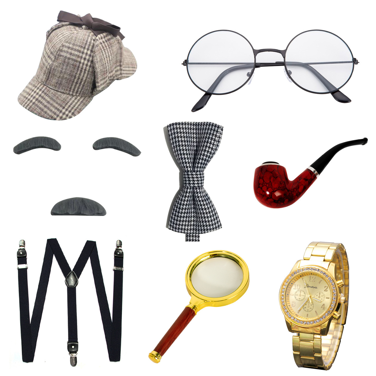 ハロウィンフェスティバル老人コスチュームアクセサリーおじいち - Men'S Accessories Glasses のレビューと価格