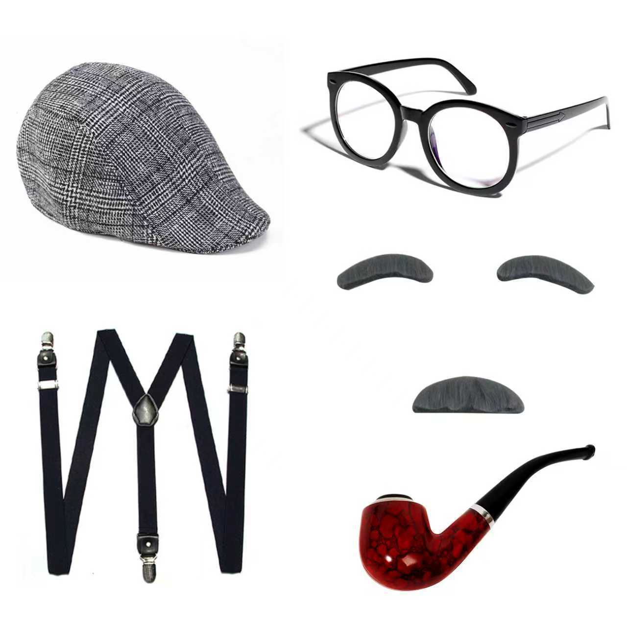 ハロウィンフェスティバル老人コスチュームアクセサリーおじいち - Men'S Accessories Glasses のレビューと価格