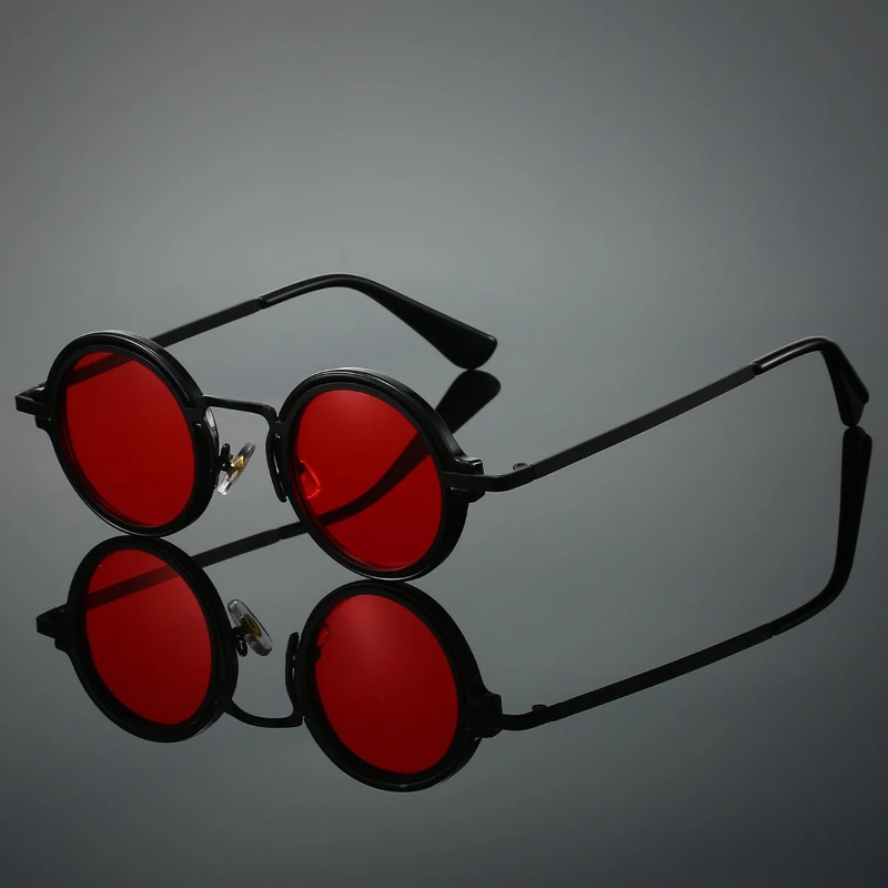 新しいレトロメタルラウンドフレームサングラス男性用高品質眼鏡 - Men'S Accessories Glasses のレビューと価格