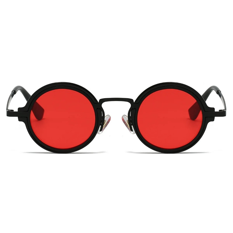 新しいレトロメタルラウンドフレームサングラス男性用高品質眼鏡 - Men'S Accessories Glasses のレビューと価格