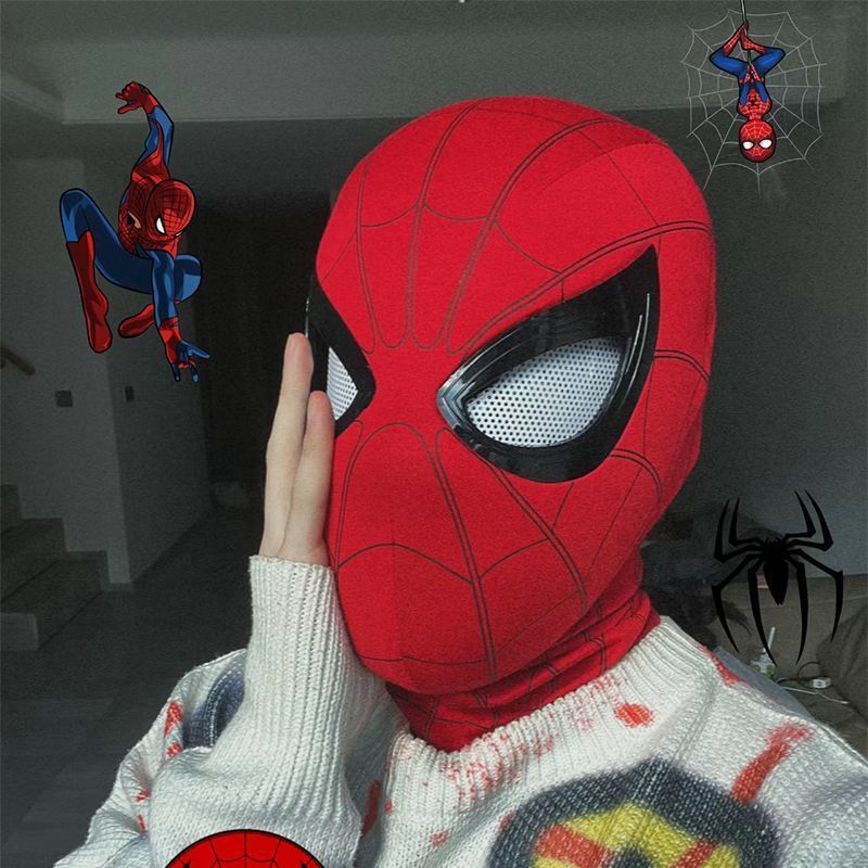 1:1スパイダーマンヘルメットマスク（目が動かす）、コスプレ - Men Accessories Collection のレビューと価格