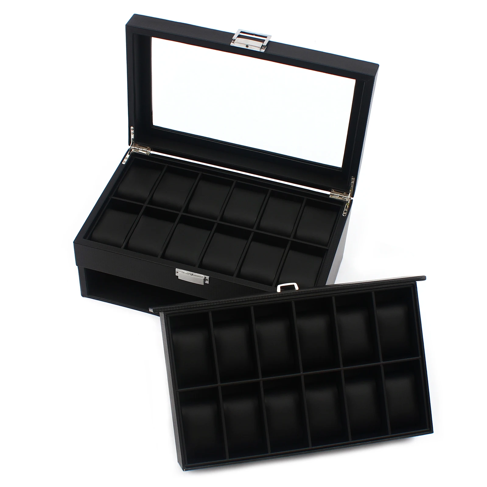 新しい 2 層 24 コンパートメント時計ボックスメンズケー - Men Accessories Organiser のレビューと価格