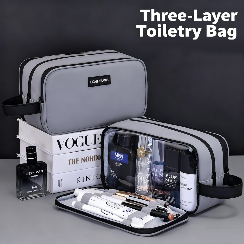 1 個の男性用トイレタリーバッグ、旅行用トイレタリーオーガナ - Men Accessories Kit Bag のレビューと価格