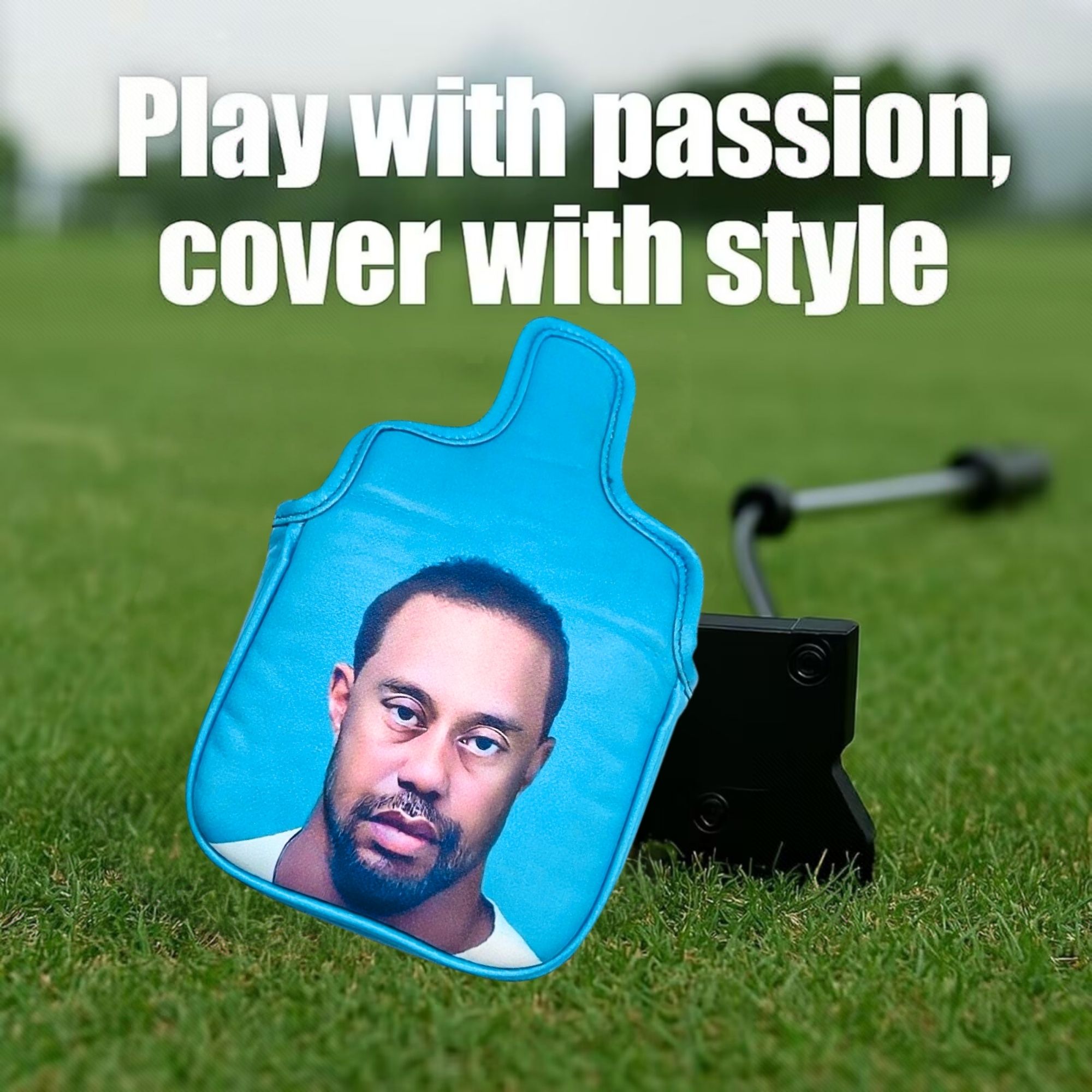 面白いゴルフマレットパターヘッドカバー ゴルフギフト、男性と - Men'S Accessories Golf のレビューと価格