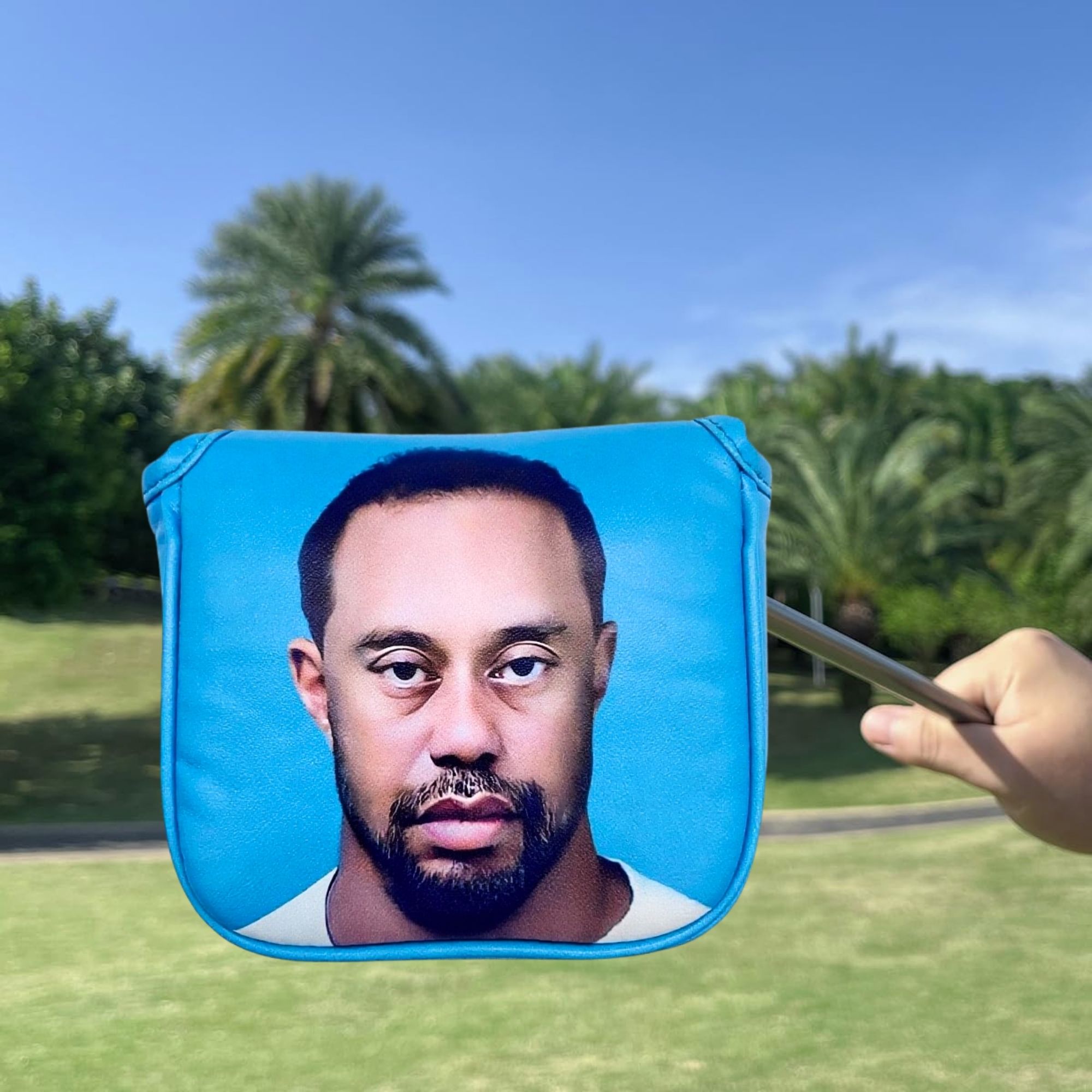 面白いゴルフマレットパターヘッドカバー ゴルフギフト、男性と - Men'S Accessories Golf のレビューと価格